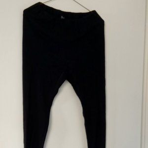 Medima Women's L Wool Angora Pants Lounge/Yoga/ Long Underwear Black Thermal